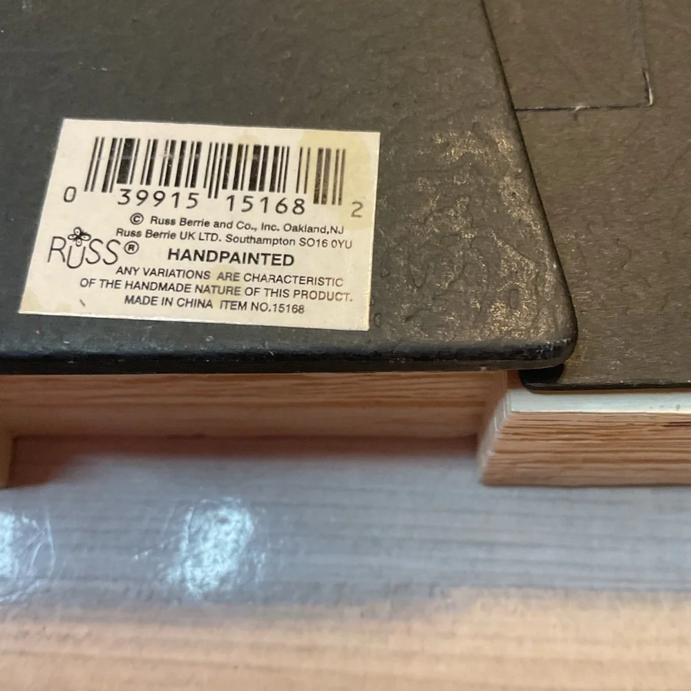 Russ Berrie Black and Tan Handcrafted Elements Of Spring Photo Picture Frame